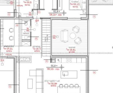 Modern design villa 100 méterre csak a tengertől, Rogoznica külvárosában - pic 19