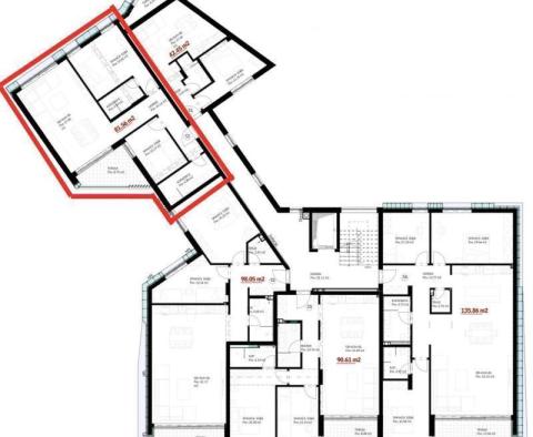 Apartments in einem luxuriösen Neubau, erste Reihe zum Meer im Zentrum von Umag - foto 5