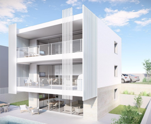 Nowy kompleks apartamentów z widokiem na morze w mieście Krk, 200 metrów od morza - pic 4
