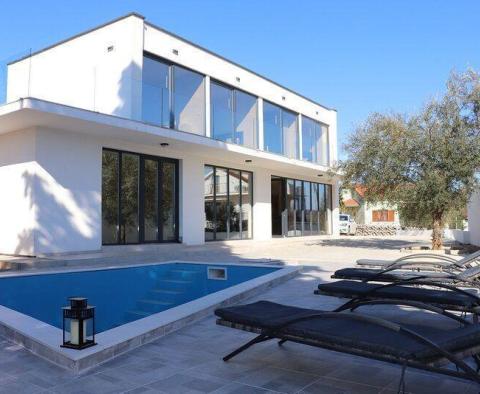 New built modern villa in Poljica, Krk, with swimming pool and sea views 