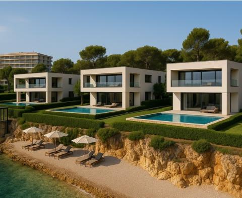 Ultramodern new villas within 5***** resort in Umag area on the 1st line to the sea, for sale 