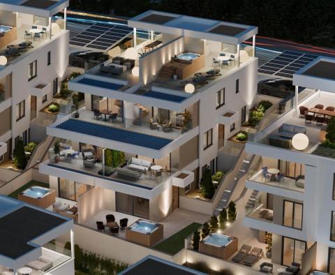 Luksusowy penthouse w nowym nowoczesnym kompleksie w Trogirze, Čiovo 