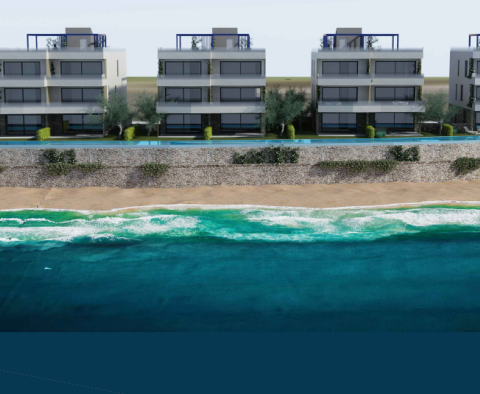 Nouveaux appartements à Povljana, Pag, en première ligne de la mer, à vendre 