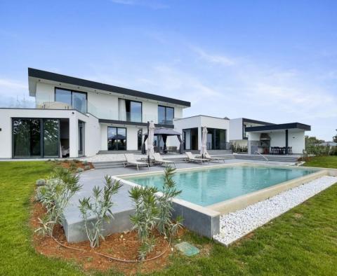 Hedonist-style modern villa in Kastelir-Labinci with distant sea views 