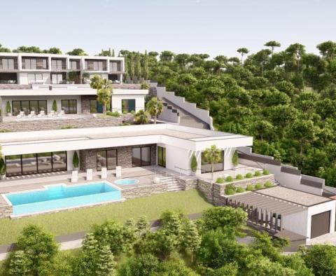 Tengerre néző panorámás luxusingatlan Crikvenicában, mely 2023-ban készül el 