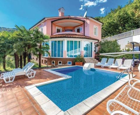 Villa mit Pool und wunderschönem Panoramablick auf das Meer, Opatija 