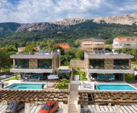 Urban villa in loft style with swimming pool in Baska on Krk 