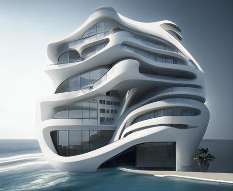 Land plot of waterfront position on Novi Vinodolski riviera- meant for lux hotel 