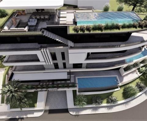 Appartement neuf fascinant à Opatija, position centrale à seulement 500 mètres de la mer 