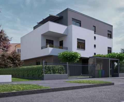 Wyjątkowy penthouse z 4 sypialniami i 2 garażami, nowy kompleks w Zagrzebiu Maksimir  