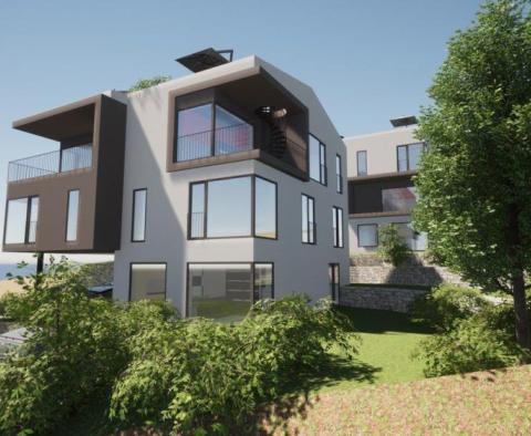 OPATIJA, PAVLOVAC - Wohnung in einem neuen Gebäude in der Nähe von Opatija, 180 m2 mit Meerblick und Dachterrasse 