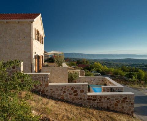 Stylish state-of-art stone villa with sea views on Hvar island 