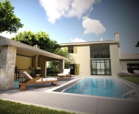 New villa is being constructed in Svetvinčenat 
