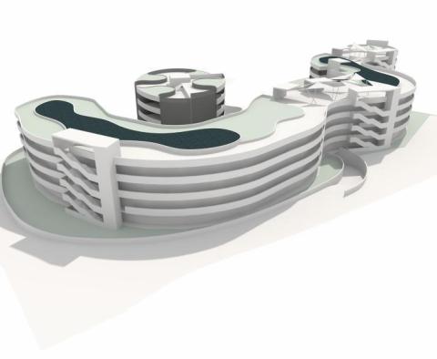 Nádherný hotel první linie pro renovaci na poloostrově Pag 