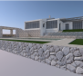 First line across the green belt villa with the pool, Krk - project for renovation  - pic 5