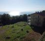 Spacious detached house 580m2 with sea view on a land plot of 3200 m2 in Pobri, Opatija 