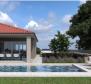 Charming new villa in Loborika with swimming pool 