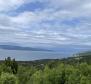 Building land plot with an open sea view in Rabac area 