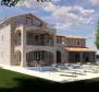 Project of a traditional Istrian stone villa under construction 