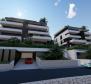 Exkluzív apartman egy új épületben, saját medencével, panorámás kilátással a tengerre Abbáziában 