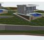 Terrain à Rabac, Labin, avec permis de construire pour les deux villas de luxe 