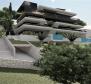 Luxusapartment von 137 m2 mit privatem Pool in einem neuen Gebäude oberhalb des Zentrums von Opatija, mit Garage und Meerblick 