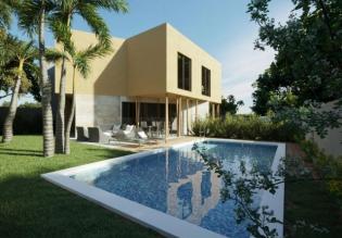 New luxury modern house only 6 kilometers from the sea within a new condo 
