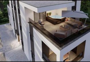 Hochmoderne Wohnung im zweiten Stock mit Dachterrasse im Bau 