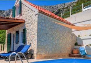 Dream cottage with pool and spectacular sea view on Omis riviera 