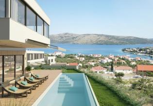 Off-market new modern shining villa in Seget near Trogir 