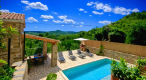 Two stone properties with a swimming pool in Oprtalj with a view of Motovun - pic 4