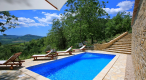 Two stone houses with swimming pool and a view of Motovun in Oprtalj - pic 1